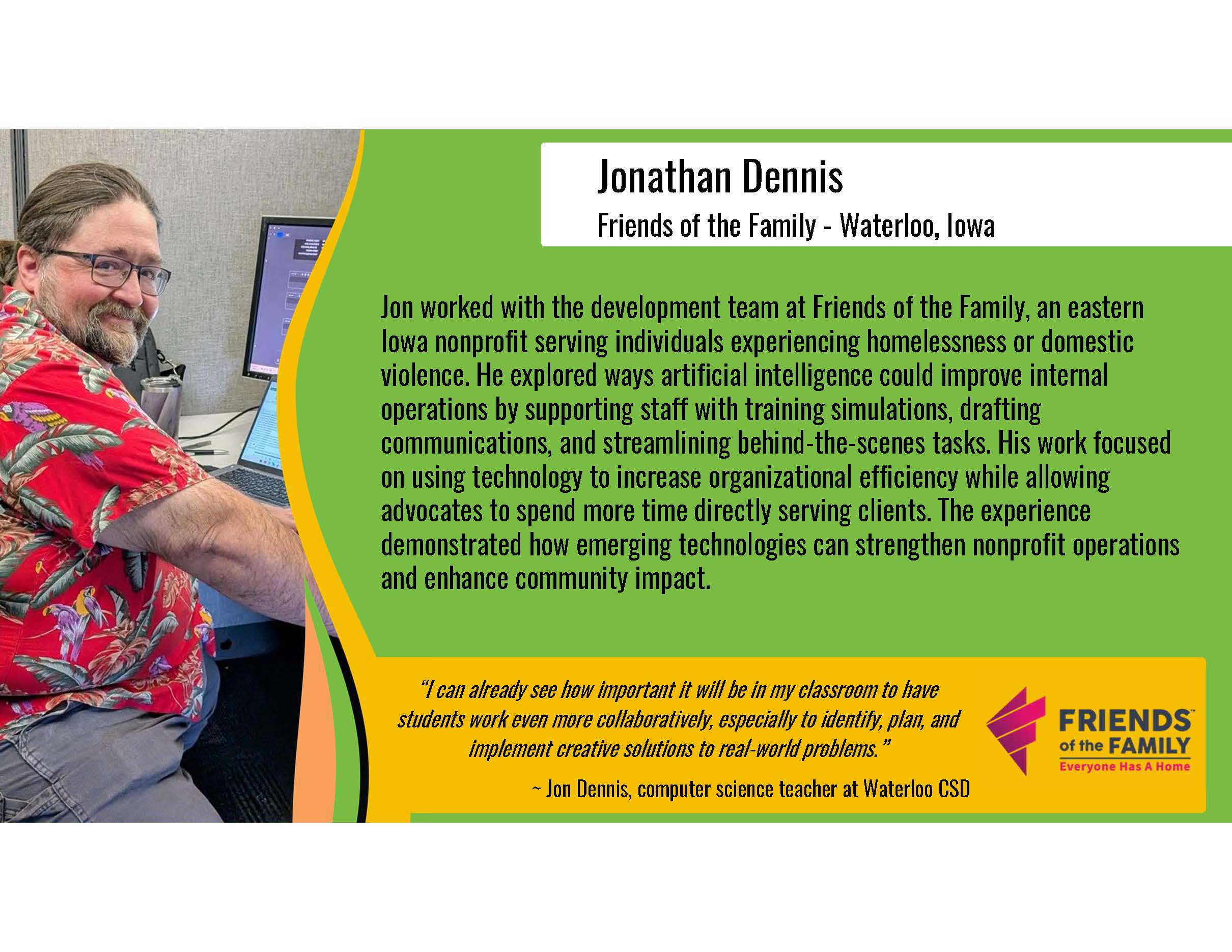 Jonathan Dennis Teacher Externship