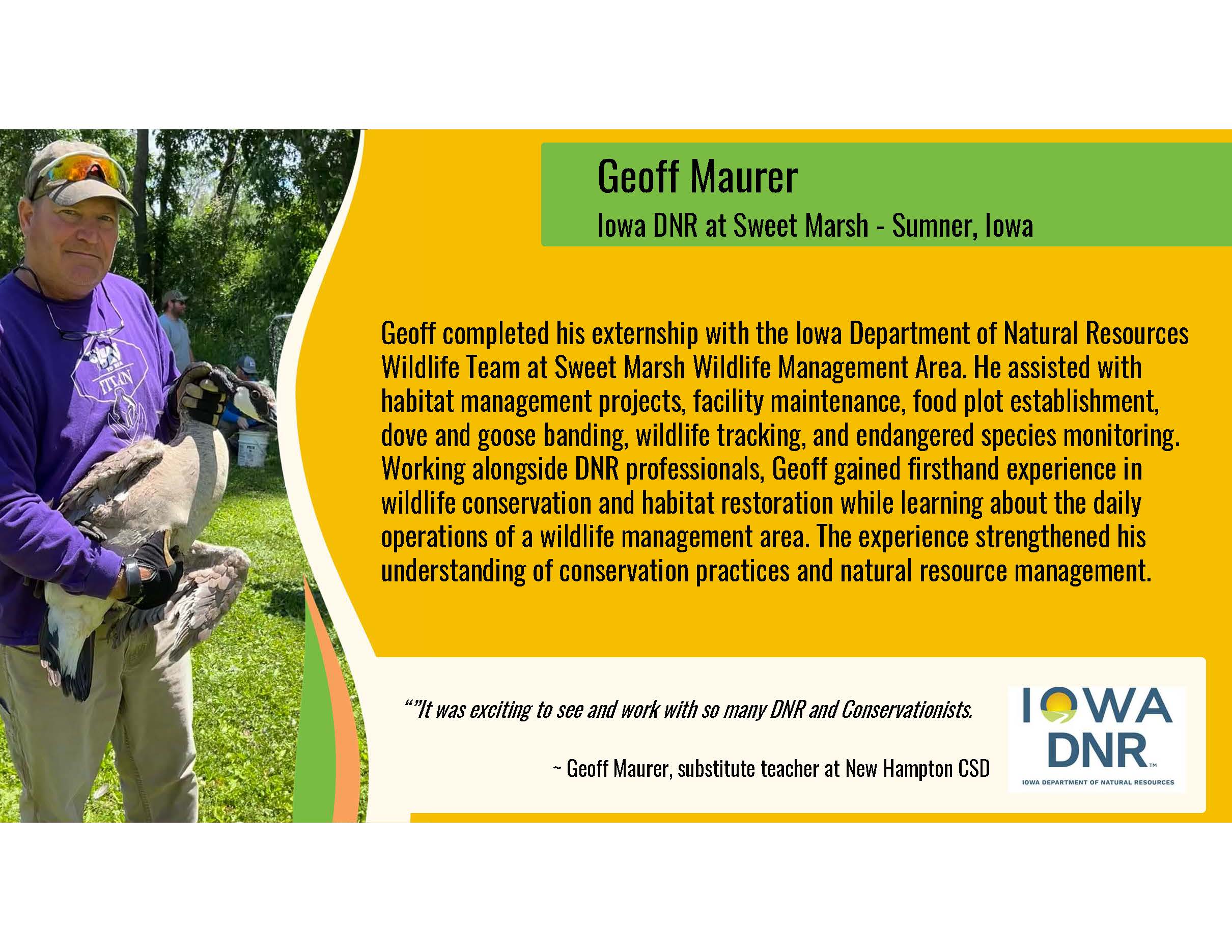 Geoff Maurer Teacher Externship